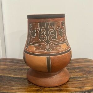 Mid Century Ceramic Terracota Vase